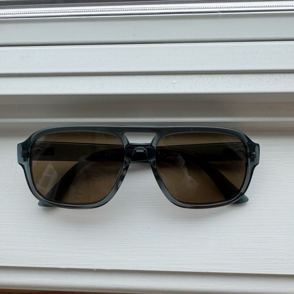 Gucci grey aviator style Sunglasses